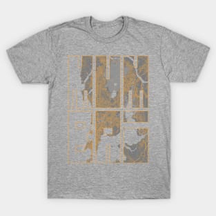 Mumbai, Maharashtra, India City Map Typography - Bauhaus T-Shirt